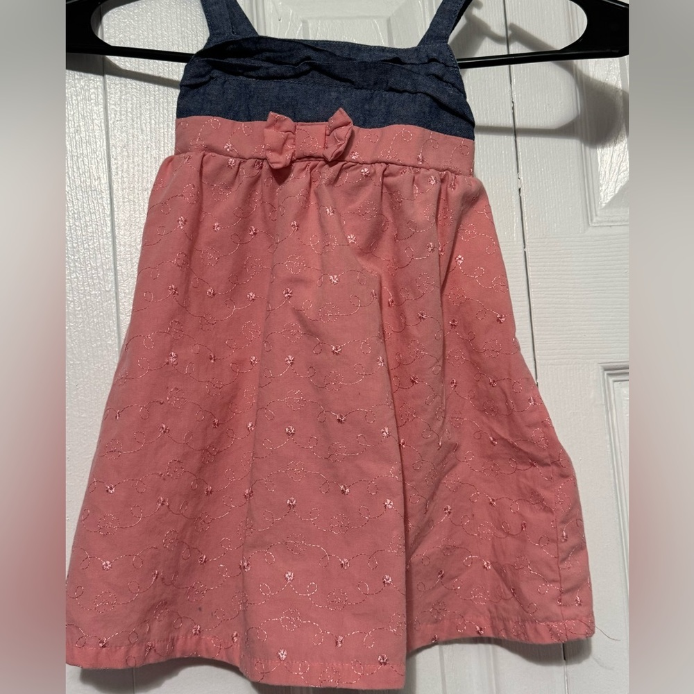 Lemon, kiss, girls, dress, pink and blue size 24 months